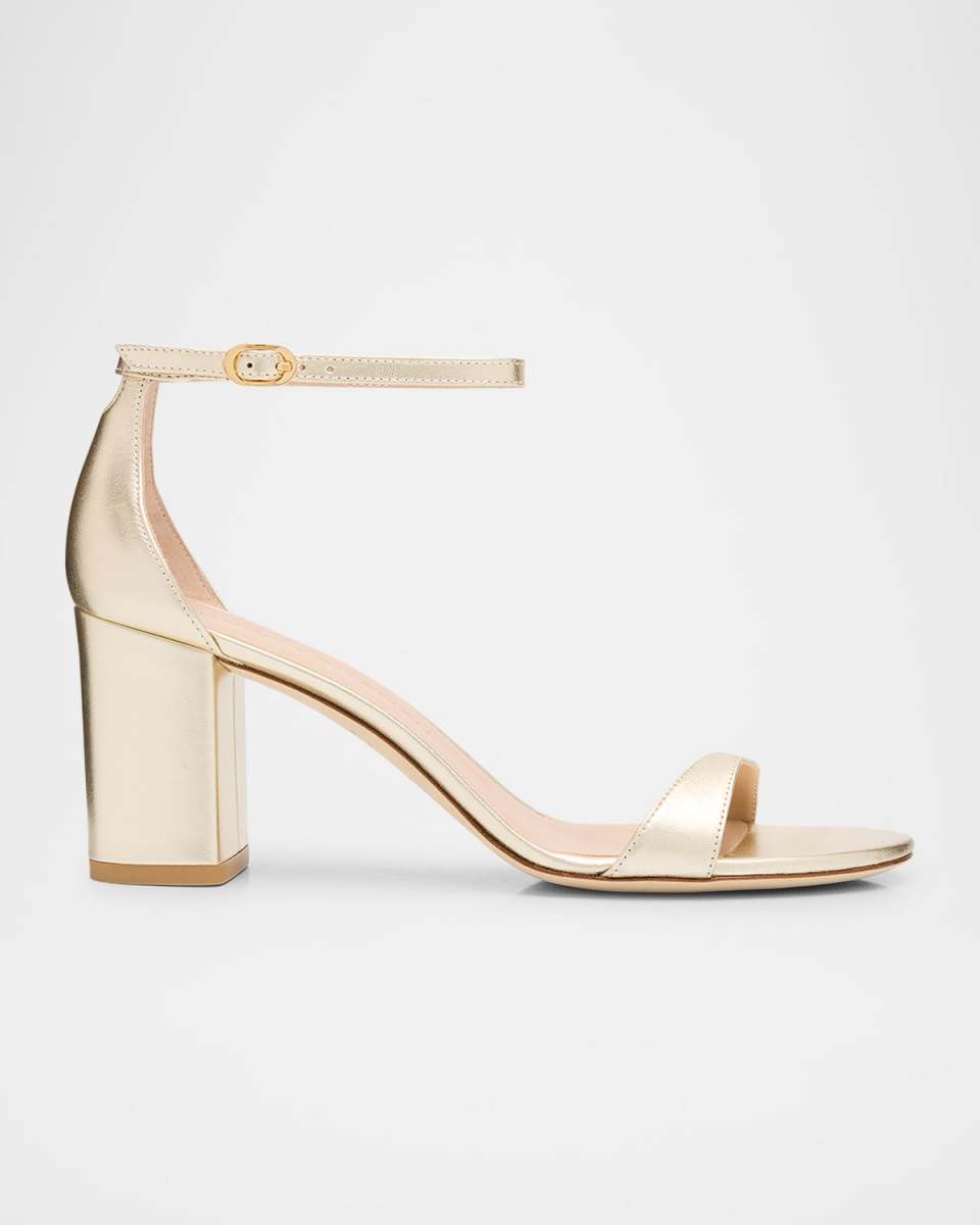 Nudist II Leather Ankle-Strap Sandals